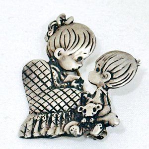 Precious Moments Sterling Silver Brooch/Pin